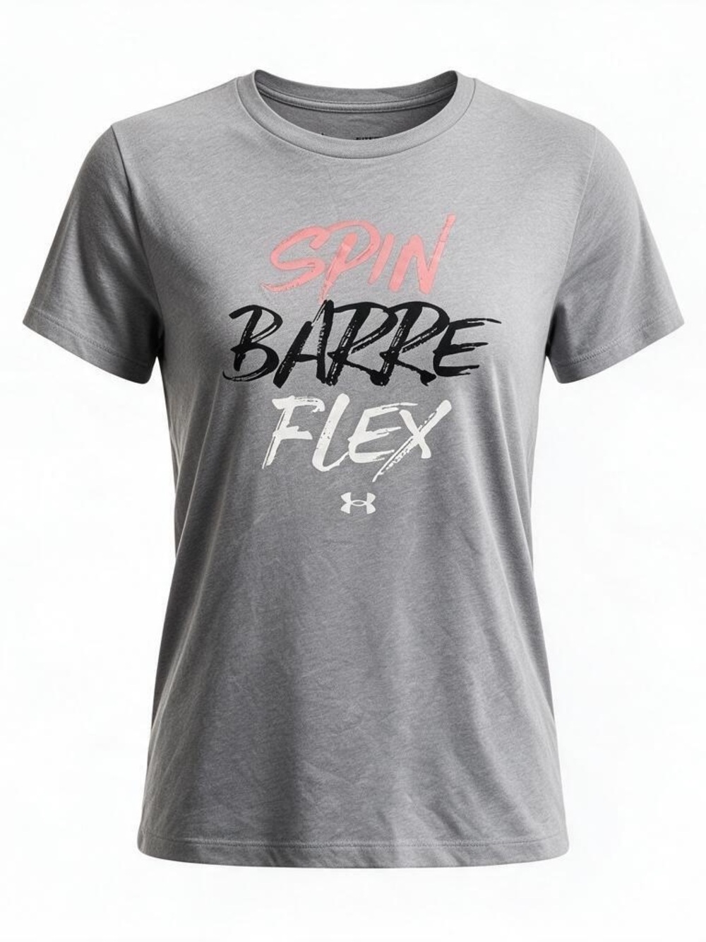 Under Armour Women’s Gray 'Spin Barre Flex' Graphic Tee